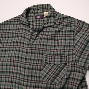 Faded glory men’s polo Long Sleeve T-shirt Cotton Green